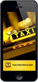 screenshot smartphone mit taxi- app